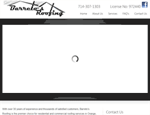 Tablet Screenshot of barretosroofing.com